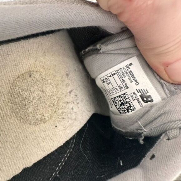 New‎ Balance 696 Classic Women's Running Shoes WL696WPG Gray Suede Size 9 - Picture 8 of 8